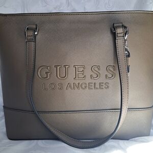 GUESS Los Angeles Brown Tote Bag